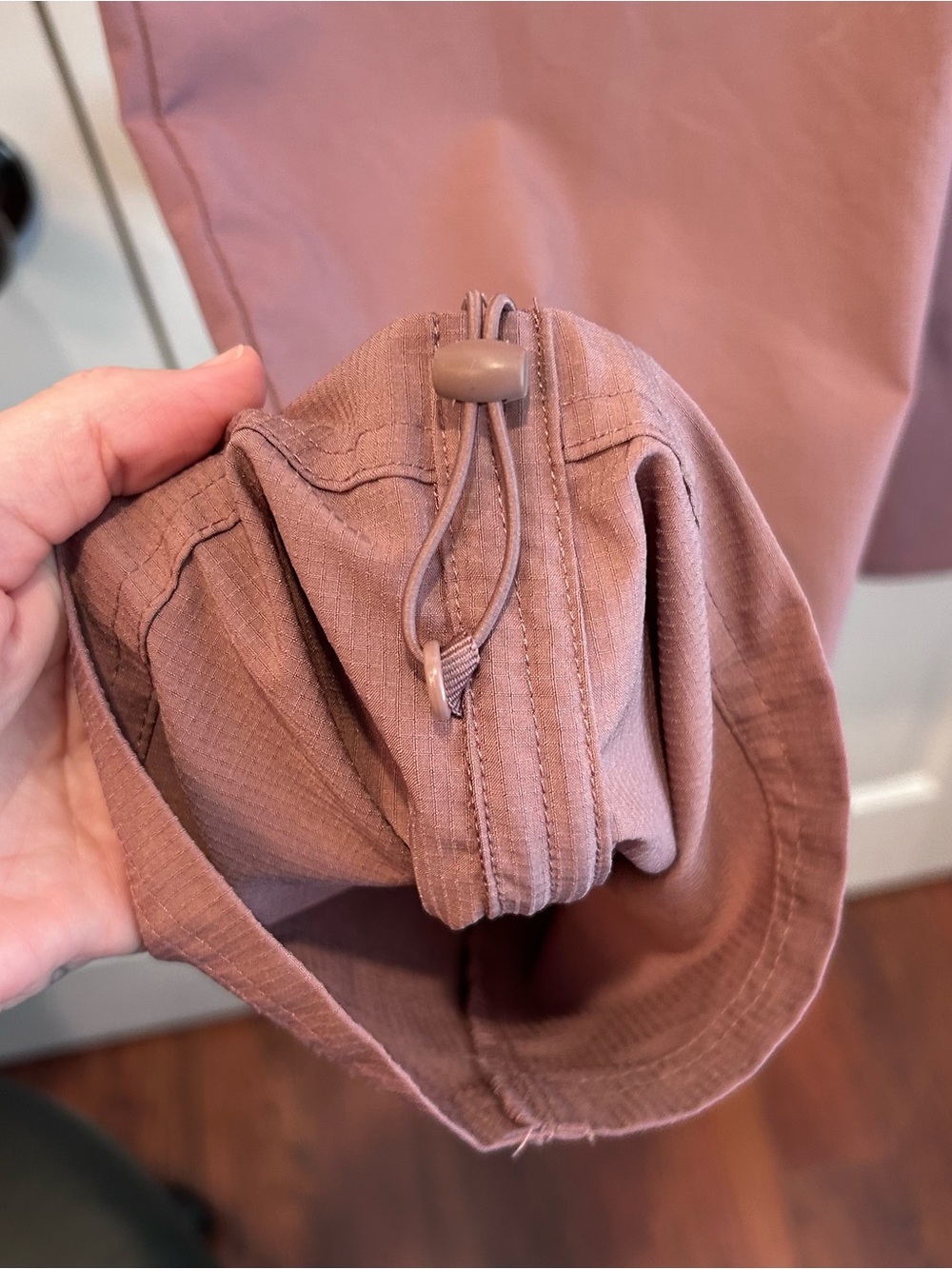 Eddie Bauer Women’s Size XL Ripstop Ankle Pants in Mauve Pull On Drawstring Crop - Picture 5 of 12